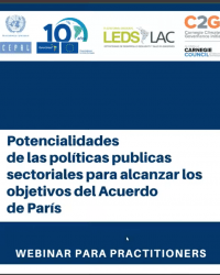 Potencialidades de políticas públicas sectoriales para alcanzar los objetivos del Acuerdo de París